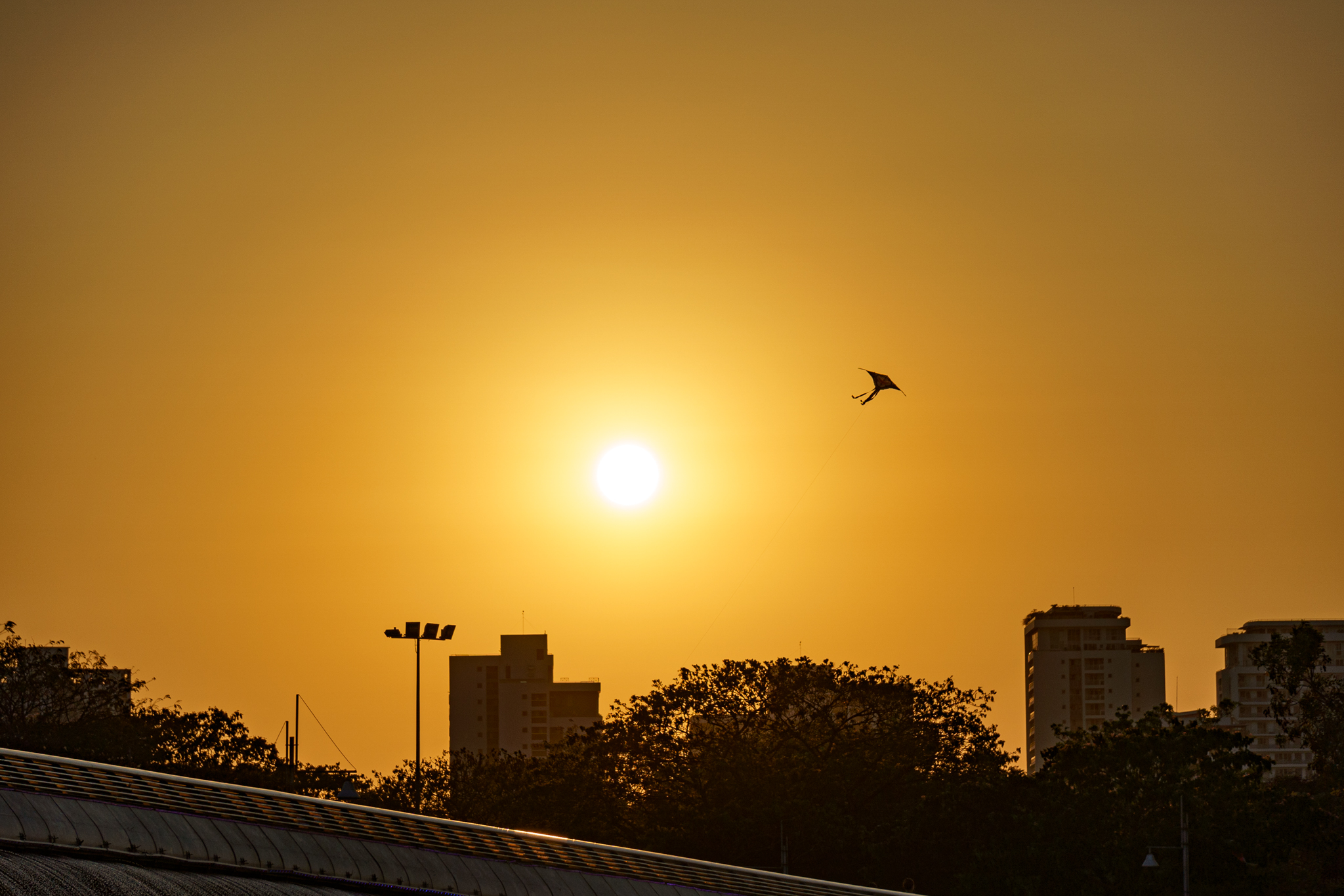 11th - Flying under sunset